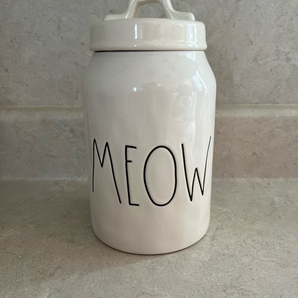 Rae Dunn Meow Canister